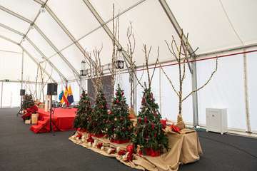 Brindis navideño del Cabildo con los medios de comunicación de Gran Canaria/TA y Acfi Press.